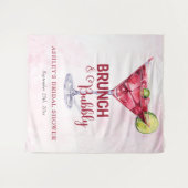 Tenture Cocktails Brunch & Bubbly Enterrement de Vie de Je (Devant (Horizontal))