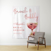 Tenture Cocktails Brunch & Bubbly Fête des mariées (En situation)