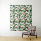 Tenture Cocotier Palm Tree Tropical Motif Design (En situation)