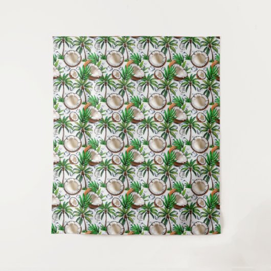 Tenture Cocotier Palm Tree Tropical Motif Design (Devant)