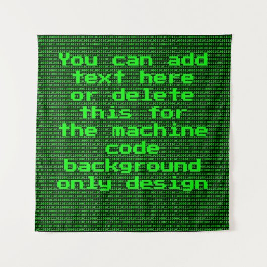 Tenture Code de l'ordinateur - Votre texte de programmatio (Devant)