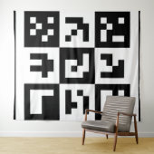 Tenture code qr (En situation (horizontale))