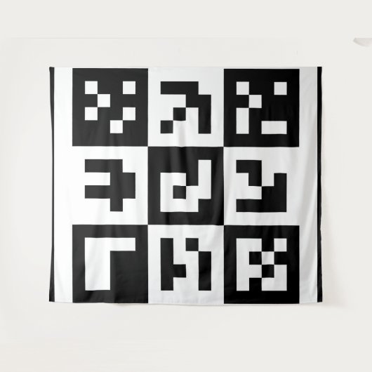 Tenture code qr (Devant (Horizontal))
