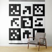Tenture code qr (En situation)