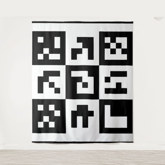 Tenture code qr (Devant)