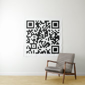 Tenture Code QR créé instantanément (en entrant votre URL) (En situation (horizontale))