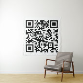 Tenture Code QR créé instantanément (en entrant votre URL) (En situation)