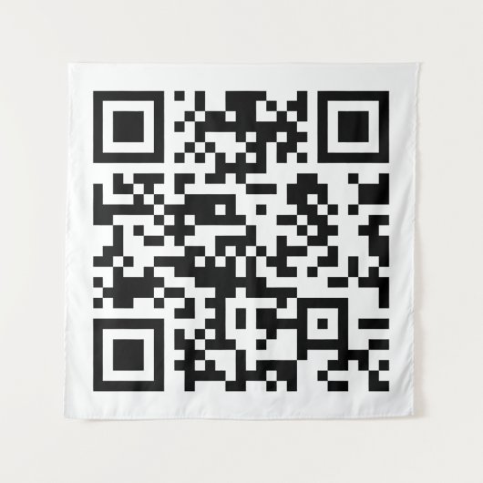 Tenture Code QR créé instantanément (en entrant votre URL) (Devant)