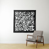 Tenture Code QR créé instantanément (en entrant votre URL) (En situation)
