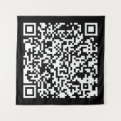 Tenture Code QR créé instantanément (en entrant votre URL) (Devant)