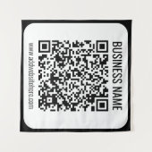 Tenture Code QR instantané (entrez l'URL de votre site Web (Devant (Horizontal))