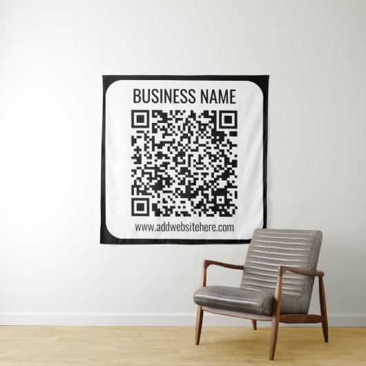 Tenture Code QR instantané (entrez l'URL de votre site Web (En situation)