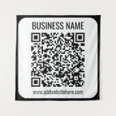 Tenture Code QR instantané (entrez l'URL de votre site Web (Devant)
