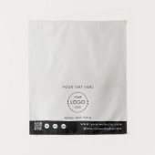 Tenture Code QR Logo de la boutique éphémère Runner de tab (Devant)