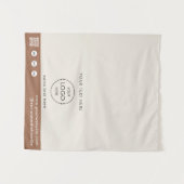 Tenture Code QR Logo de la boutique éphémère Tapis de tabl (Devant (Horizontal))
