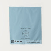 Tenture Code QR Logo de la boutique éphémère Tapis de tabl (Devant)