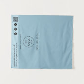 Tenture Code QR Logo de la boutique éphémère Tapis de tabl (Devant (Horizontal))