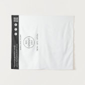 Tenture Code QR Logo de la boutique éphémère Tapis de tabl (Devant (Horizontal))