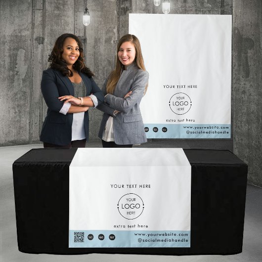 Tenture Code QR Logo de la boutique éphémère Tapis de tabl