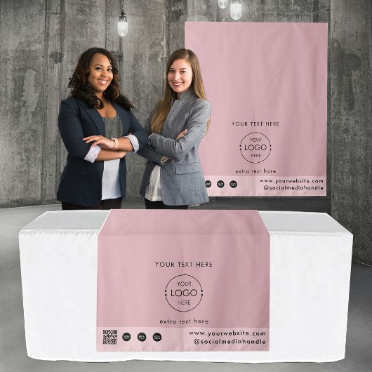 Tenture Code QR Logo de la boutique éphémère Tapis de tabl
