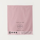 Tenture Code QR Logo de la boutique éphémère Tapis de tabl (Devant)