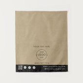 Tenture Code QR Logo de la boutique éphémère Tapis de tabl (Devant)