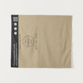 Tenture Code QR Logo de la boutique éphémère Tapis de tabl (Devant (Horizontal))