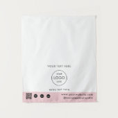 Tenture Code QR Logo de la boutique éphémère Tapis de tabl (Devant)