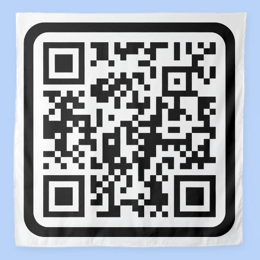 Tenture Code QR moderne éditable | Noir Blanc ou toute cou