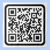 Tenture Code QR moderne modifiable | Blanc noir ou toute c