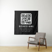 Tenture Code QR personnalisable & conception de texte modi (En situation)