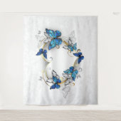 Tenture Coeur bijoux avec papillons Morpho (Devant)