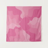 Tenture Coeur d'amour - rose (Devant (Horizontal))