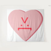 Tenture Coeur de bonbons - Visage diabolique (Devant (Horizontal))