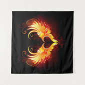 Tenture Coeur de feu ange avec ailes (Devant)