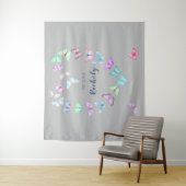 Tenture Coeur de papillon mou (En situation)