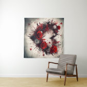 Tenture Coeur du Rose (En situation (horizontale))