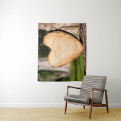 Tenture coeur en bois (En situation)