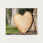 Tenture coeur en bois (Devant (Horizontal))