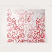 Tenture Coeur Ombre rouge et rose (Devant (Horizontal))