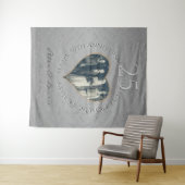 Tenture Coeur photo du 25e anniversaire du Mariage (En situation (horizontale))