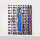 Tenture COEUR POURPRE et INSIGNE D'INFANTERIE DE COMBAT (Devant)