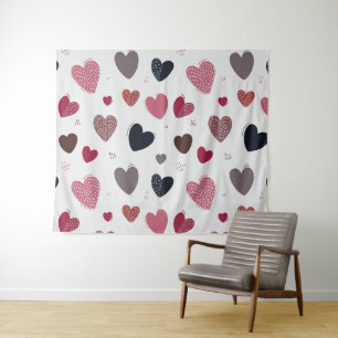 Tenture Coeurs 3