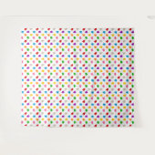 Tenture Cœurs Amour Motif Design Blanc Coloré (Devant (Horizontal))