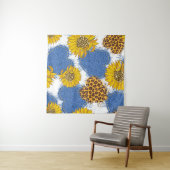 Tenture Coeurs Denim en tissu avec bords déchirés et le (En situation (horizontale))