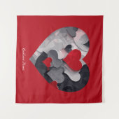 Tenture Coeurs enchantés (Devant (Horizontal))