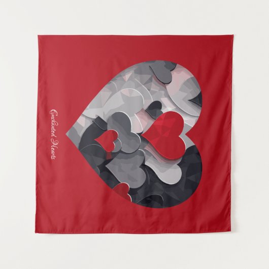 Tenture Coeurs enchantés (Devant (Horizontal))