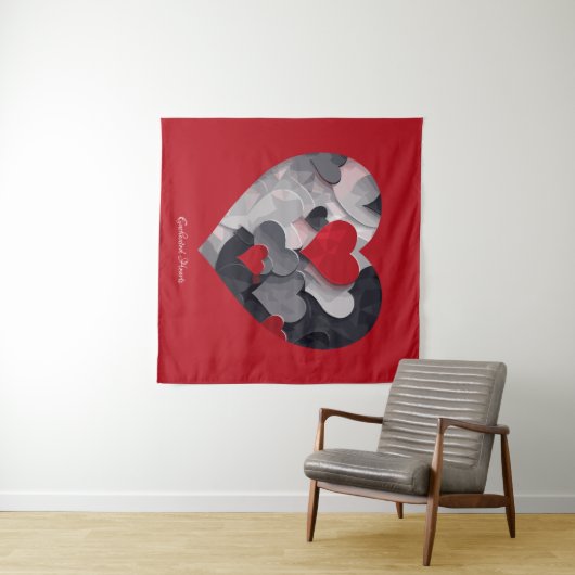 Tenture Coeurs enchantés (En situation (horizontale))