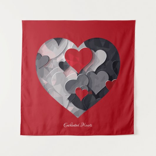 Tenture Coeurs enchantés (Devant)