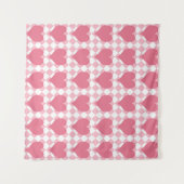 Tenture Coeurs roses (Devant (Horizontal))